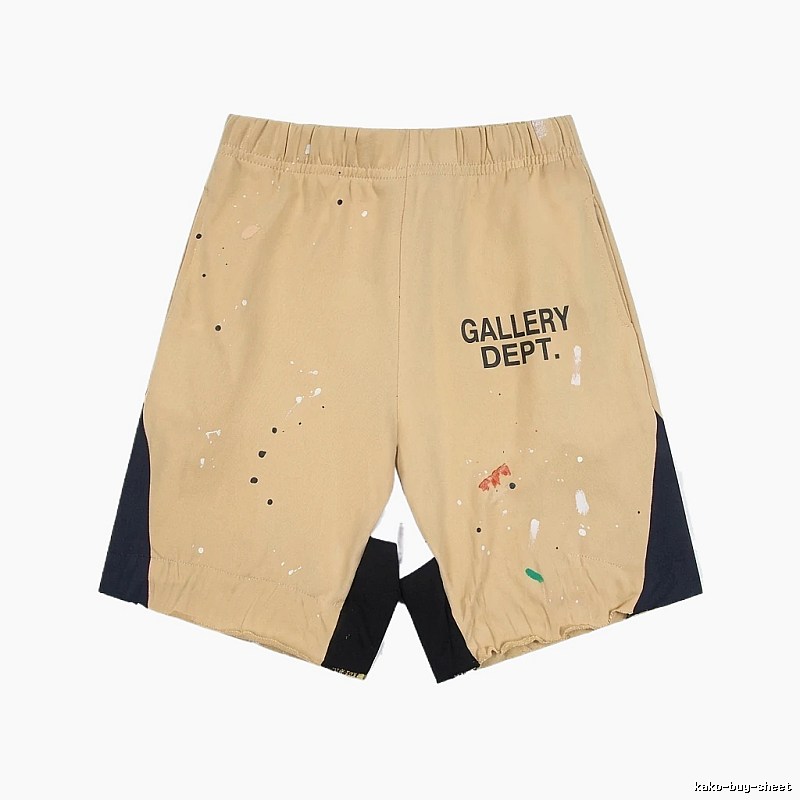 Gallery Dept. Graffiti Style Khaki Shorts