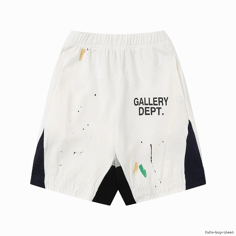 Gallery Dept. Graffiti Style White Shorts