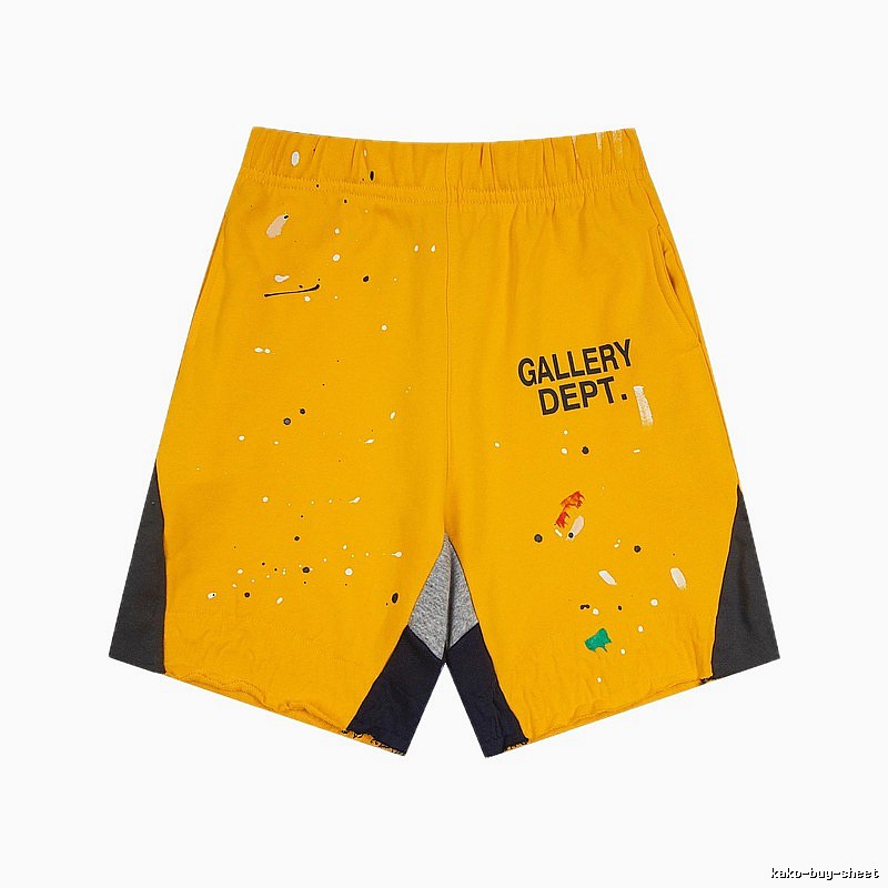 Gallery Dept. Graffiti-style Yellow Shorts