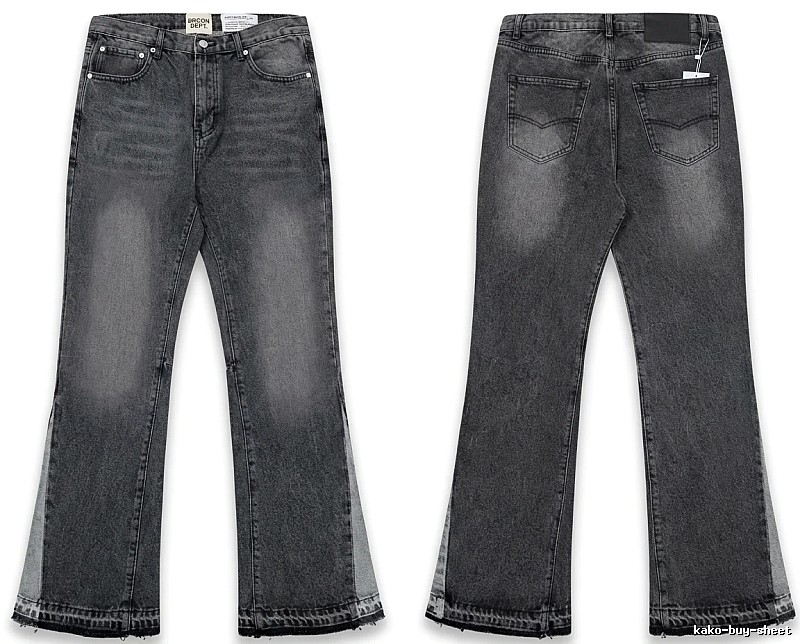 Gallery Dept. Ripped Retro Style Grey Pants