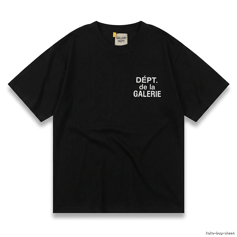 Gallery Dept Trendy and Cool Black T-shirt