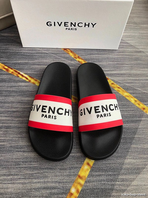 Givenchy Classic Logo Color-block Streetwear Slides