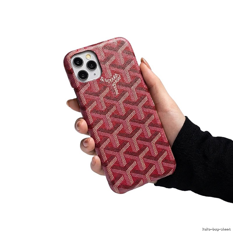 Goyard classic red iPhone case