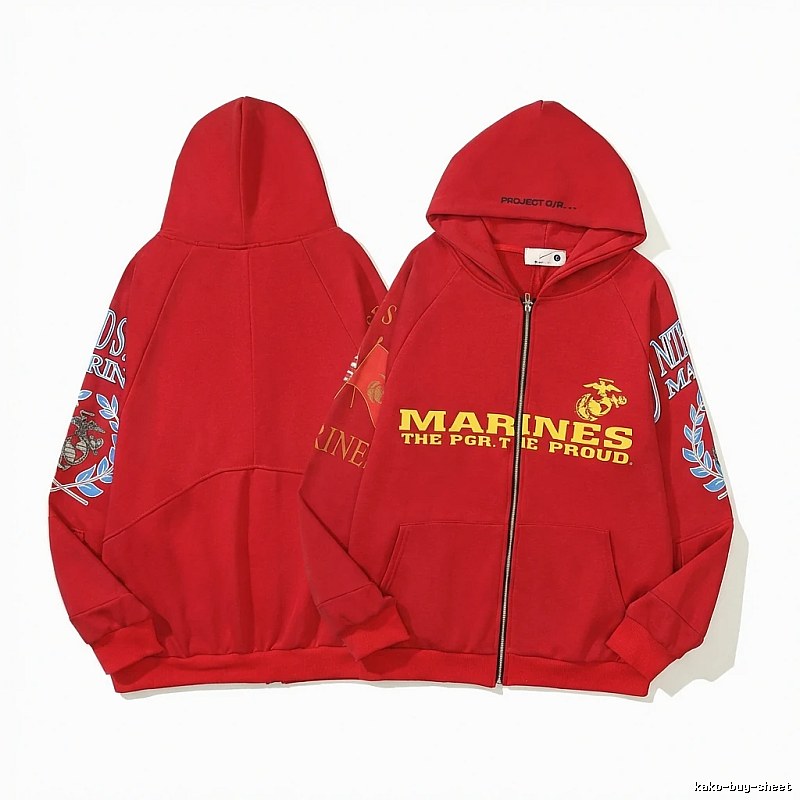 Grailz retro-style red hoodie