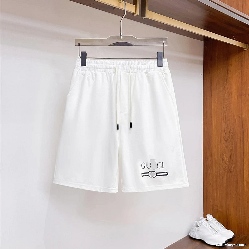 Gucci Letter Print Casual Style White Shorts