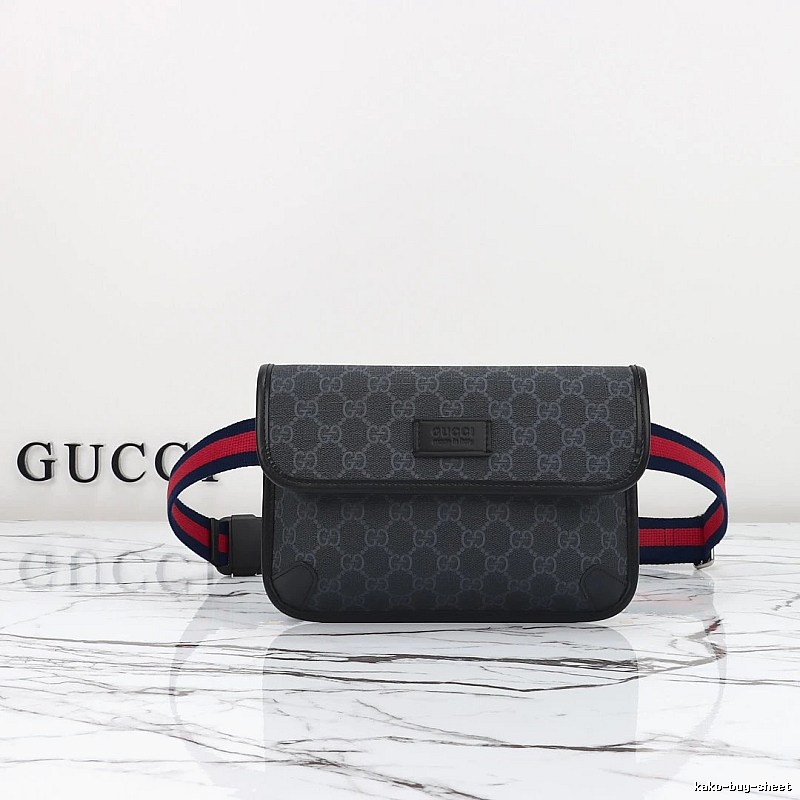 Gucci Waist Bag with Black GG Waist Bag for Casual Outfits