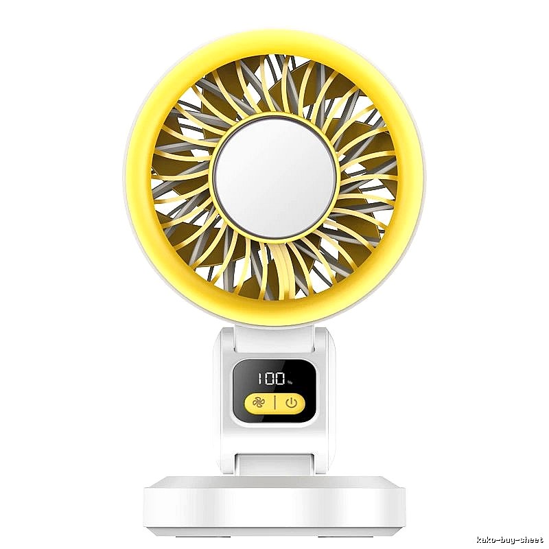 Heat Relief Desktop Cooling Fan White Standard Airflow