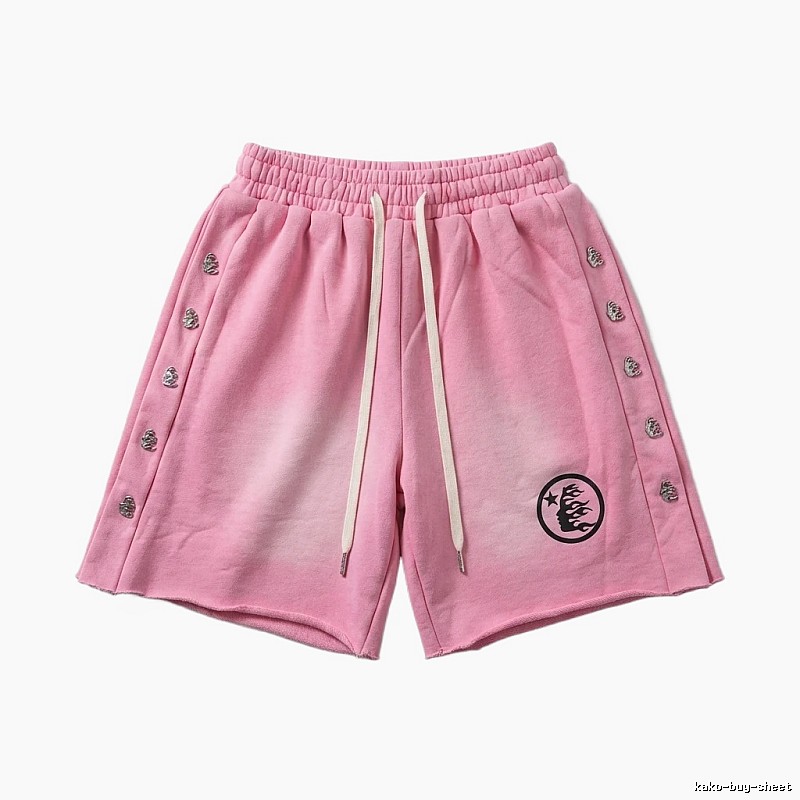 Hellstar dark style pink shorts