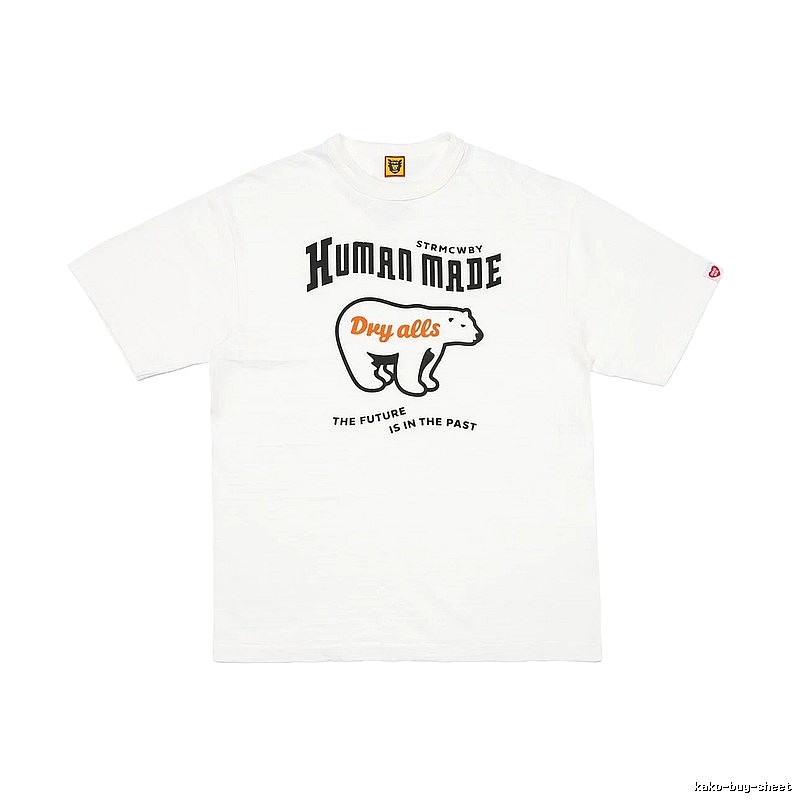 HUMAN MADE Polar Bear Print Vintage White T-Shirt