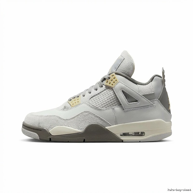 Jordan 4 Retro Style Grey Shoes