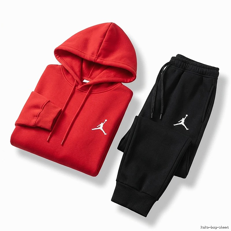 Jordan sporty red and black suit