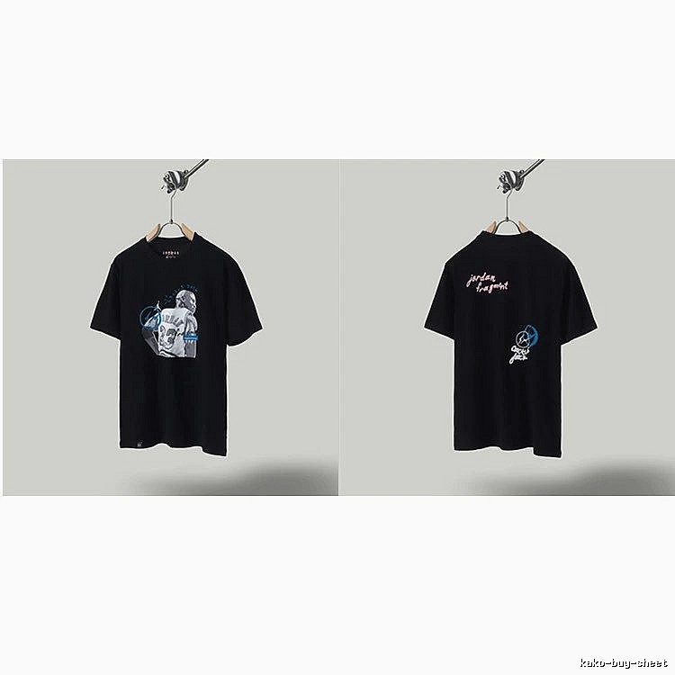 Jordan x TS Co-branded Street Style Black T-shirt