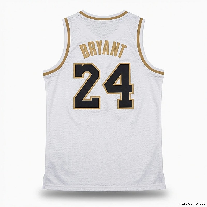 Kobe No. 24 retro-style white jersey