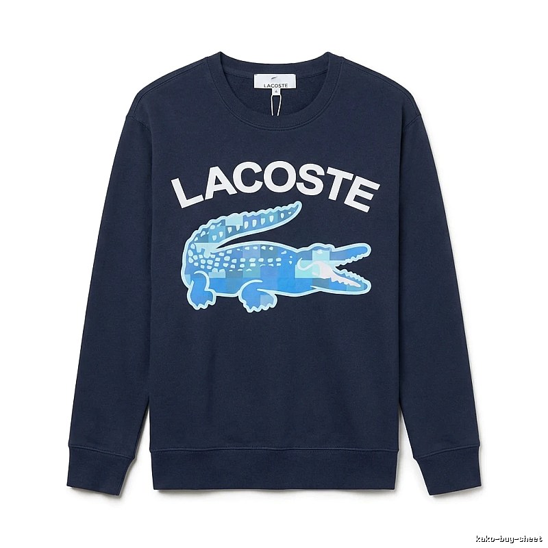 Lacoste Classic Style Fashion Navy Blue Sweatshirt