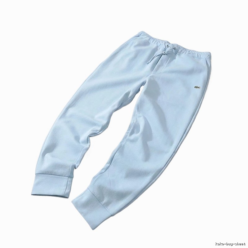 Lacoste simple and casual light blue sweatpants
