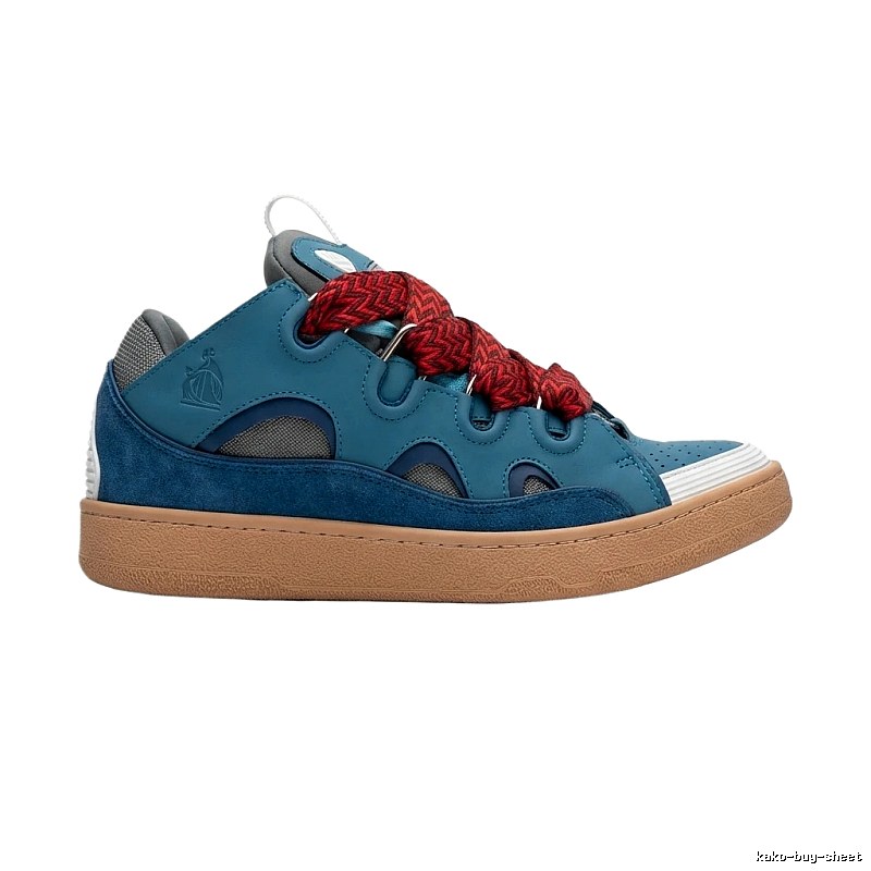 LANVIN retro-style blue sneakers