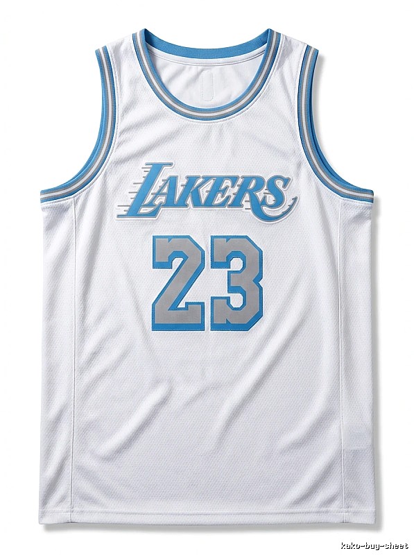 LBJ Lakers retro white jersey