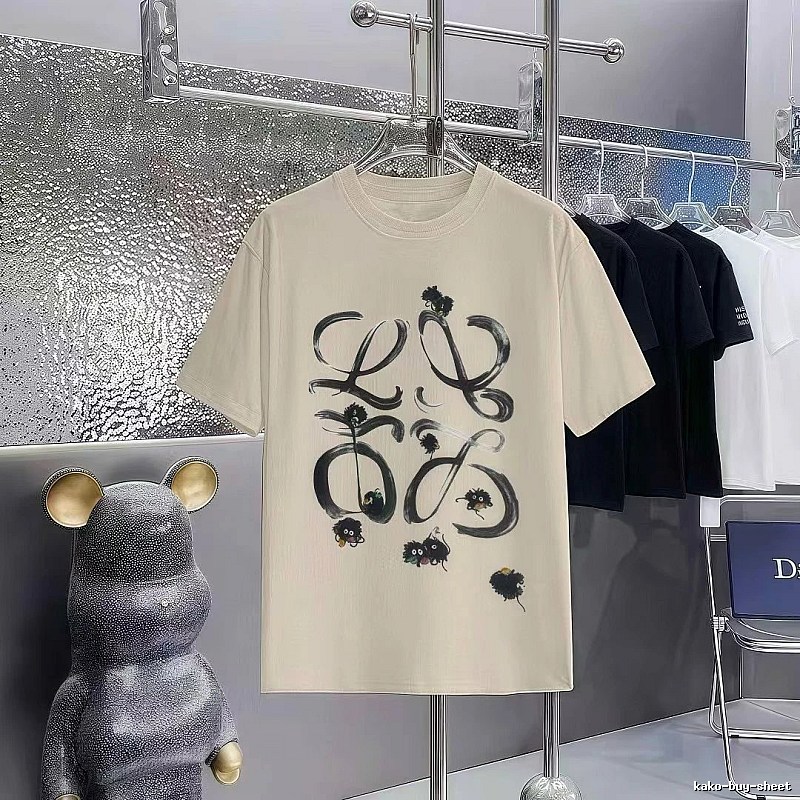 LOEWE x My Neighbor Totoro Co-branded Casual Style Apricot Beige Short-sleeve T-shirt