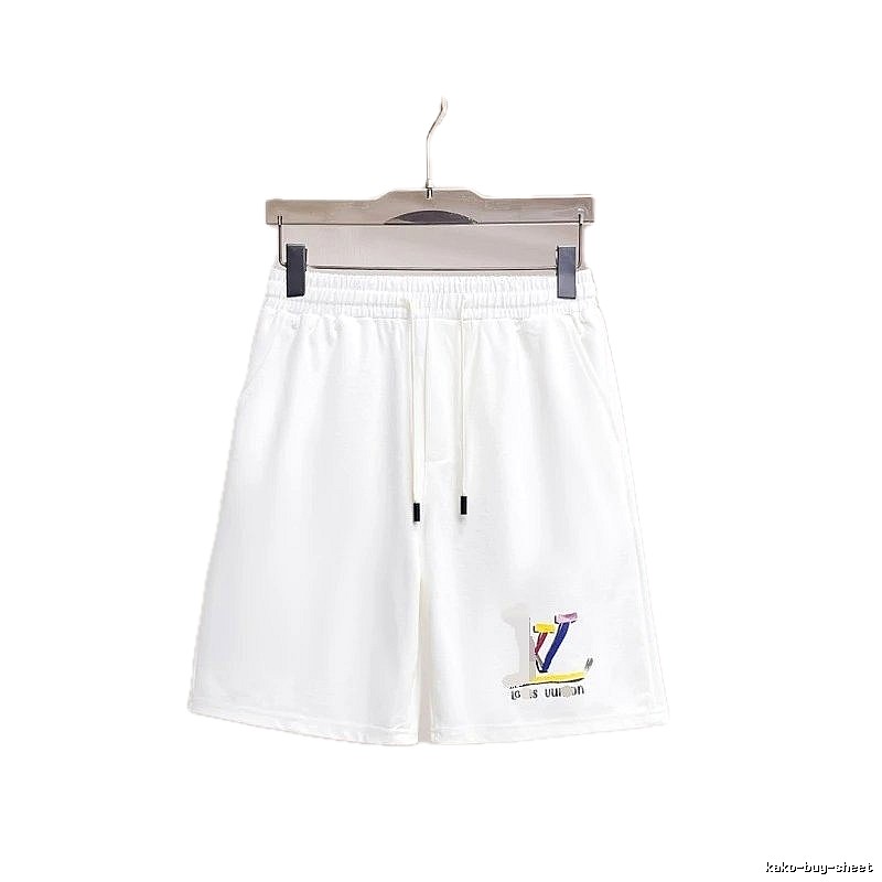 Louis Vuitton Colorful Print Casual Style White Shorts
