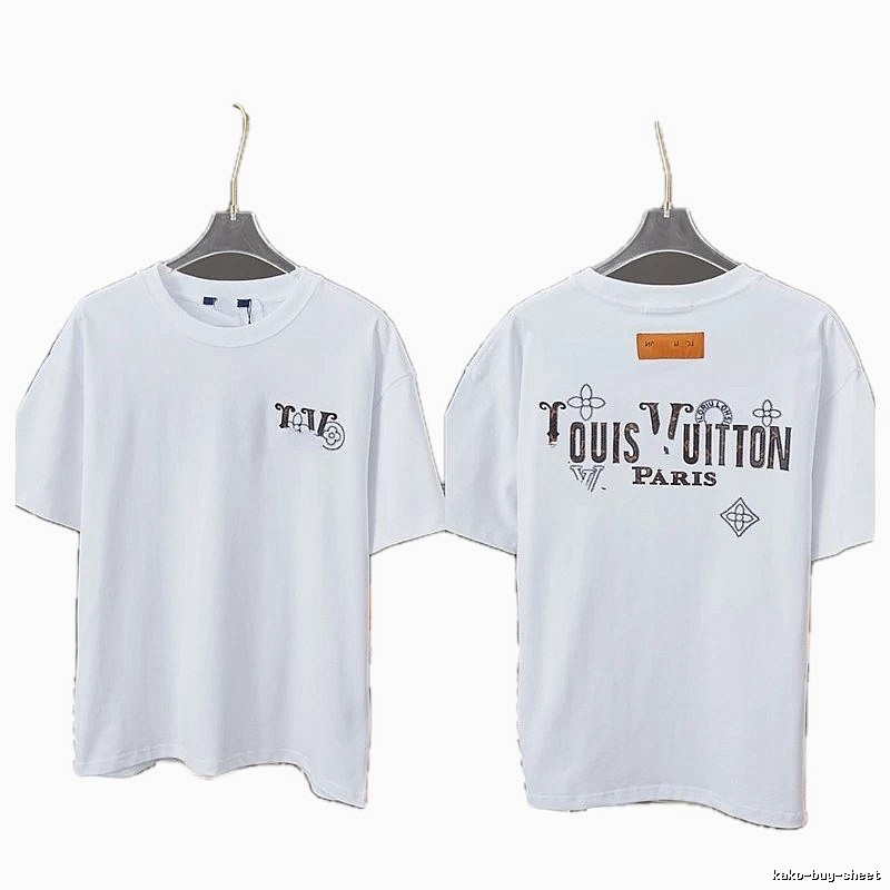 Louis Vuitton Monogram Vintage Style White T-Shirt