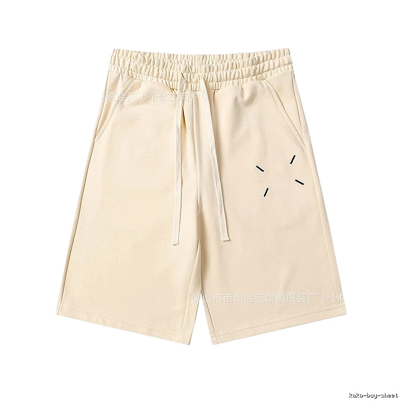 Maison Margiela minimalist style beige shorts