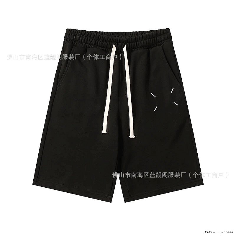 Maison Margiela minimalist style black shorts