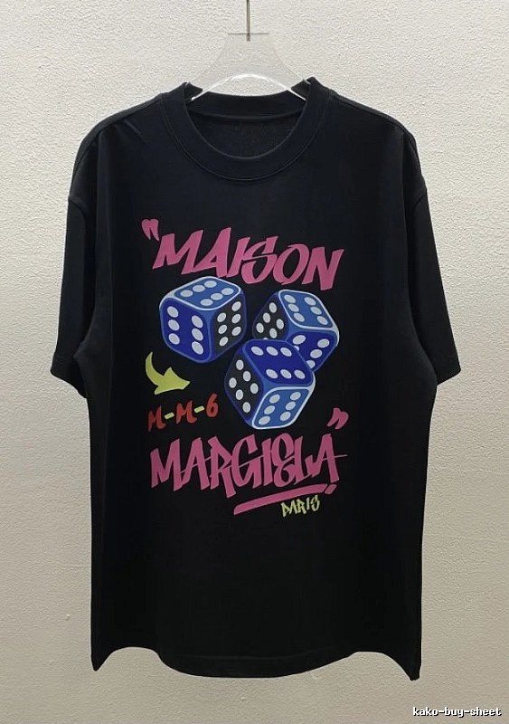 Maison Margiela MM6 Street Style Black Short Sleeve T-Shirt