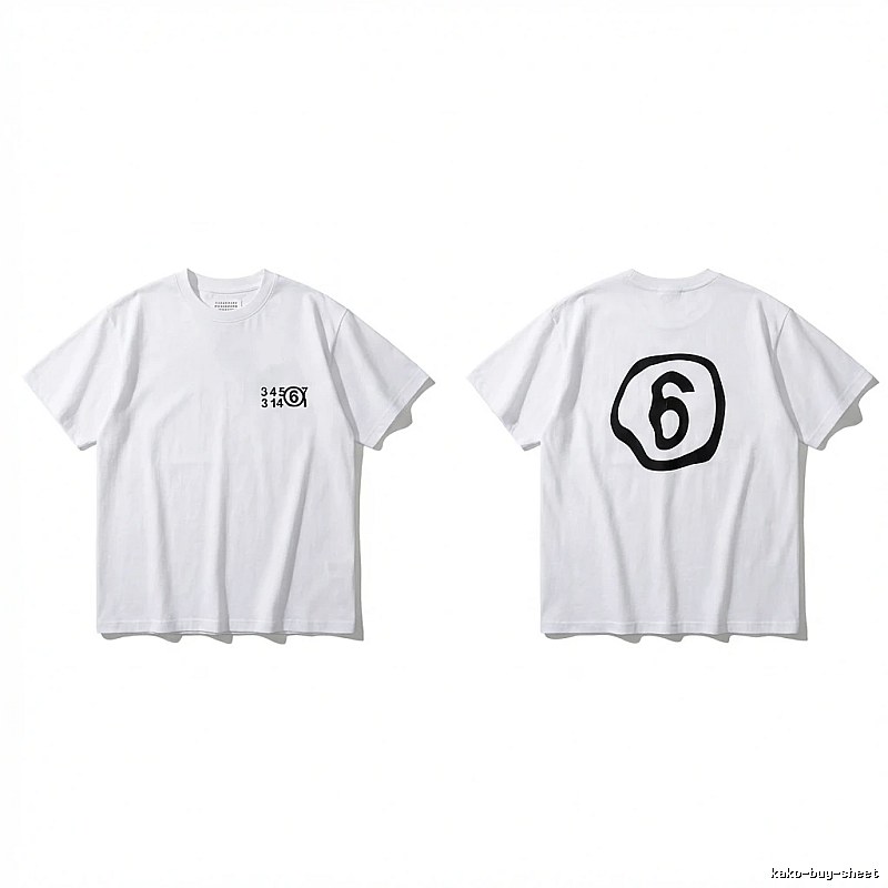 Maison Margiela white T-shirt with digital printing