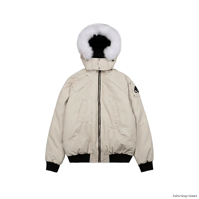 Michael Kors parka down jacket in off-white