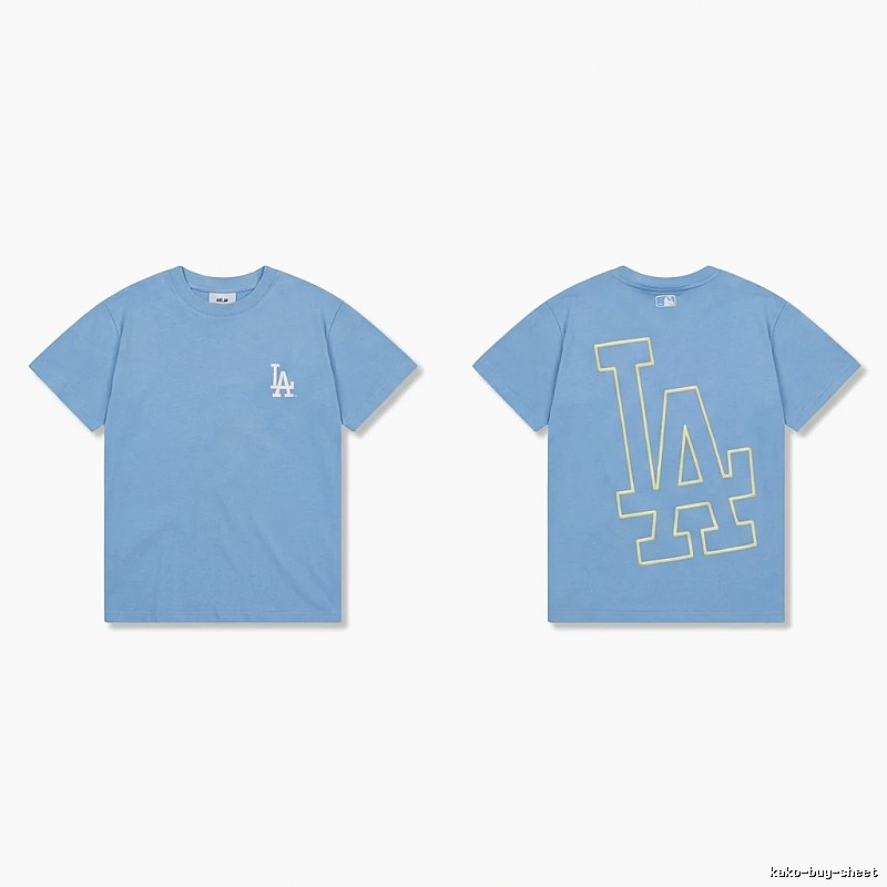 MLB LA Series Simple Style Blue T-shirt