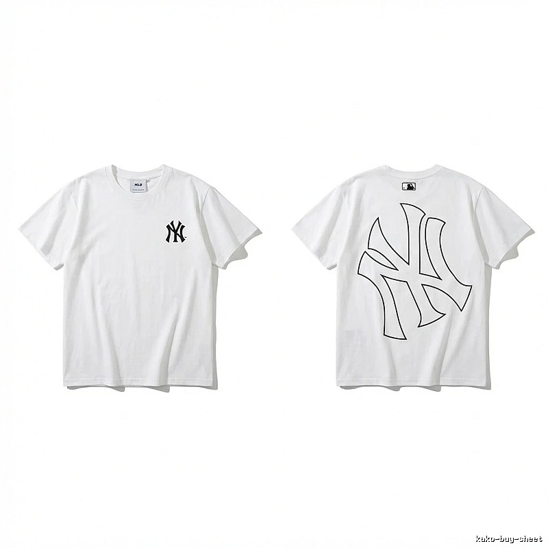MLB New York Yankees minimalist style white T-shirt
