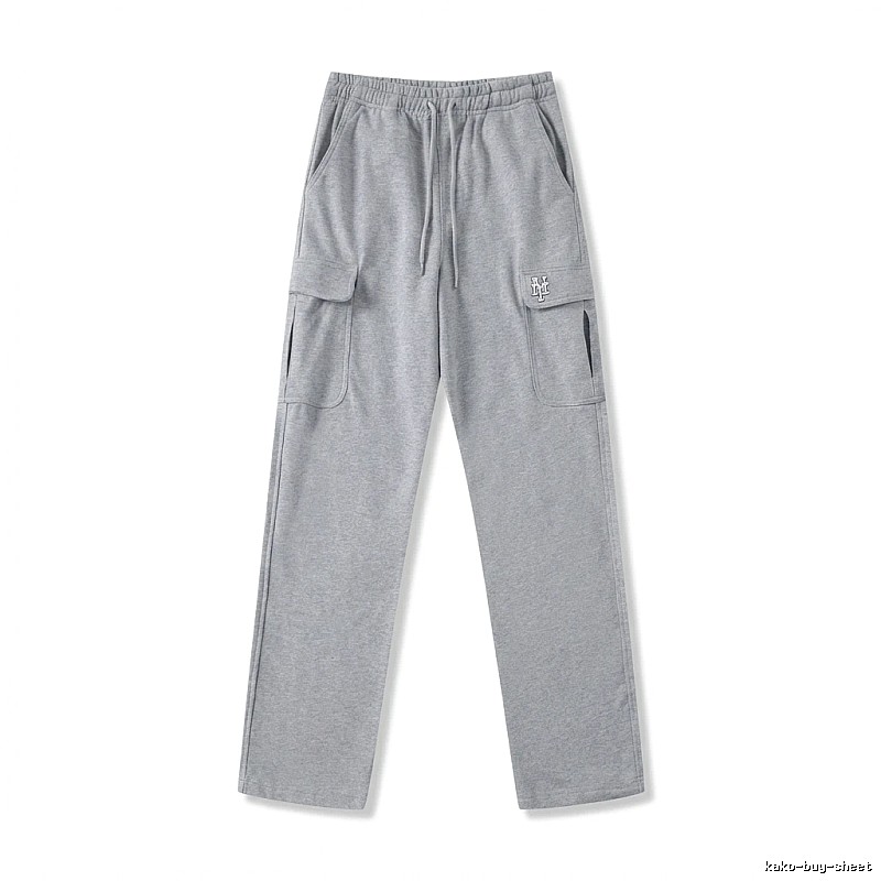 MLB utility-style grey long trousers