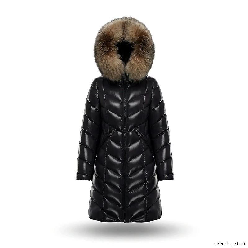 Moncler black luxury style down jacket