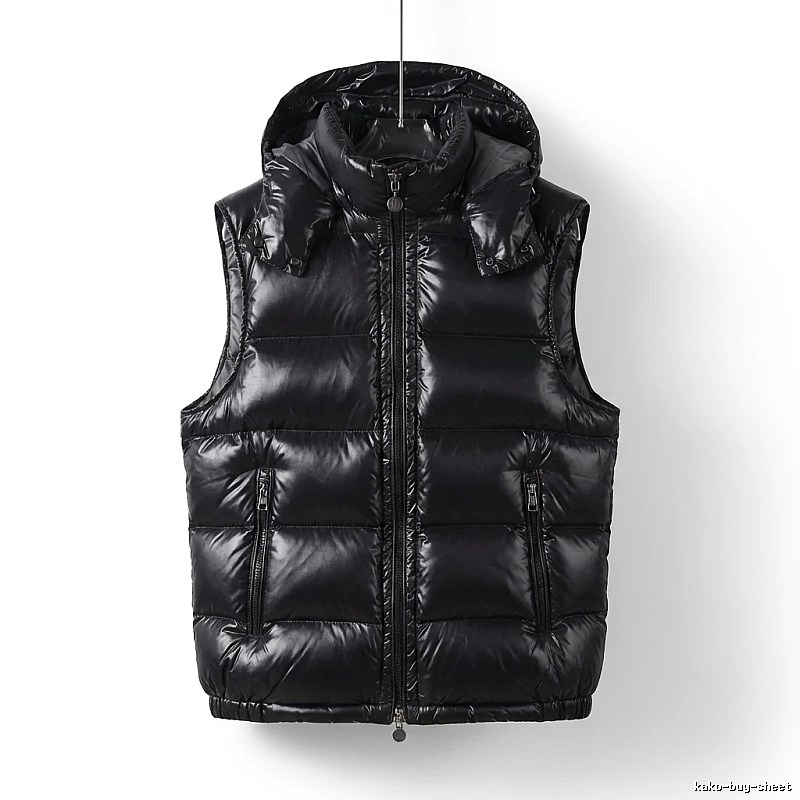 Moncler black stylish down vest