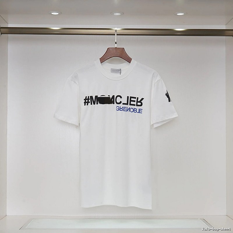 Moncler Grenoble Trendy Printed White T-Shirt