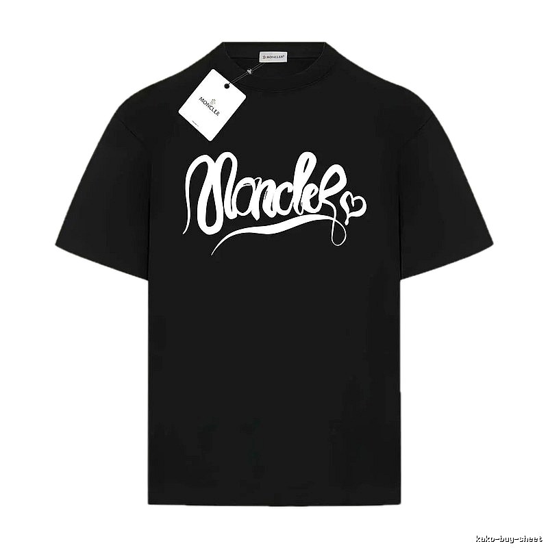 Moncler Love Trendy Black T-shirt