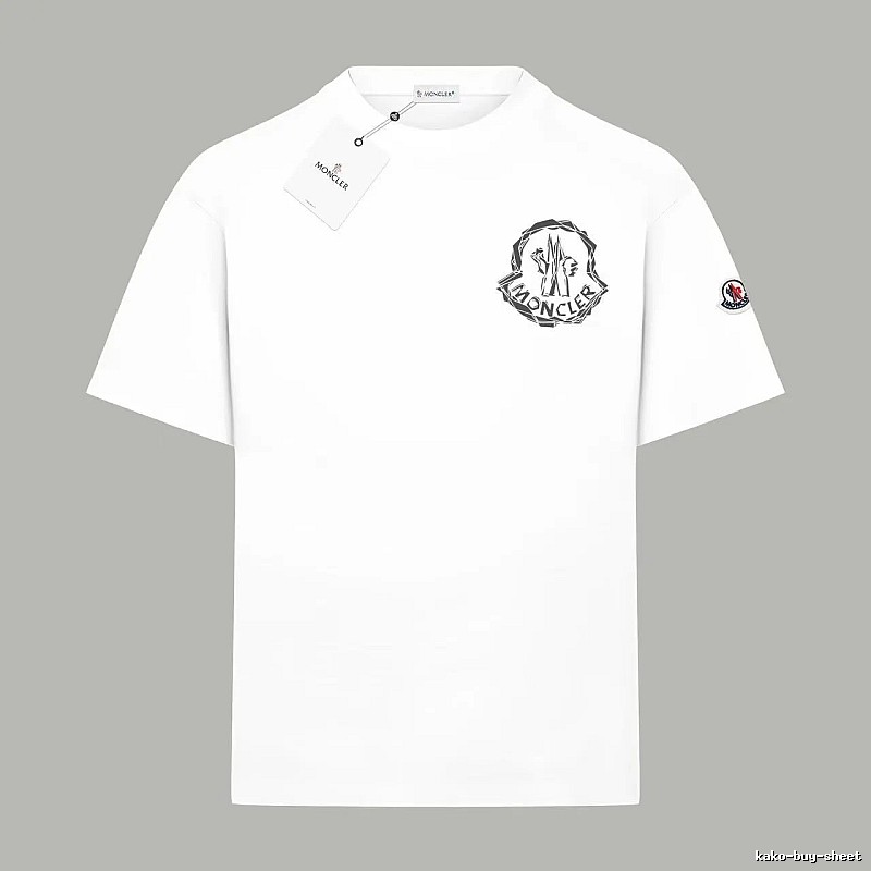 Moncler Printed Simple White T-shirt