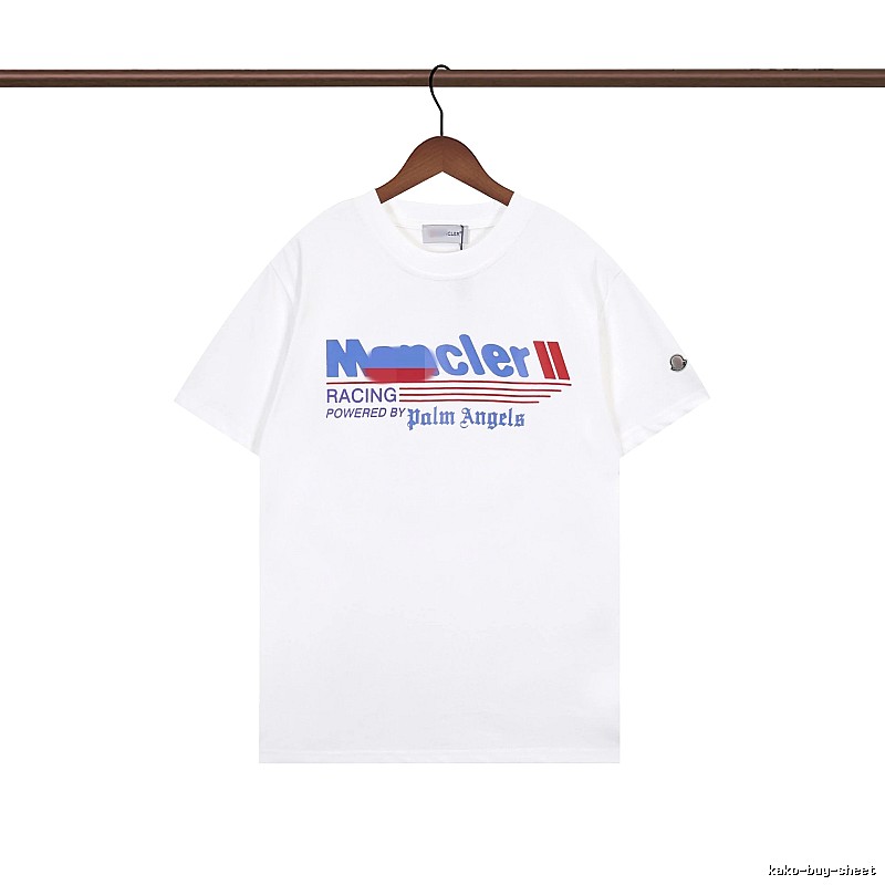 Moncler Racing Co-branded Street Style White T-Shirt