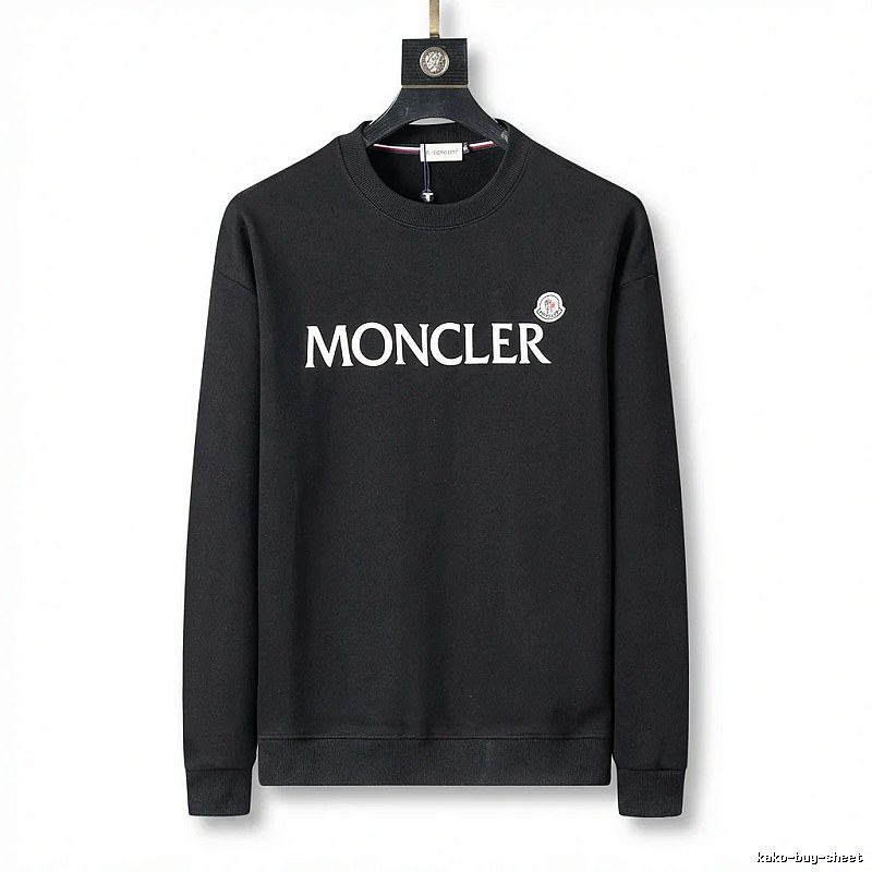Moncler simple-style black sweatshirt
