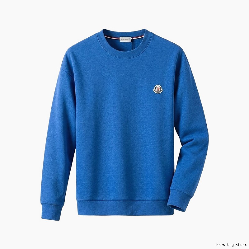 Moncler simple-style blue sweatshirt