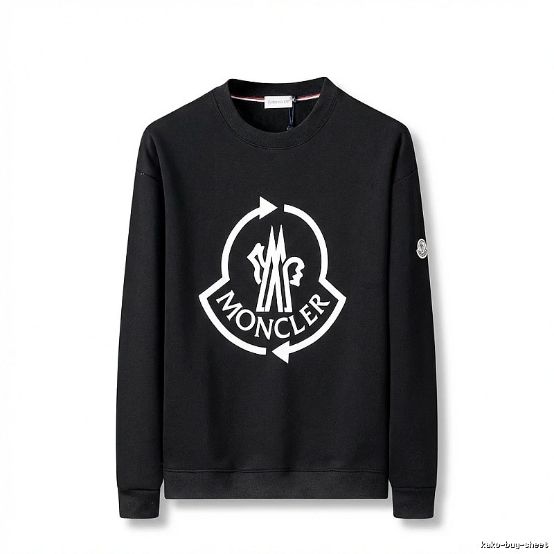 Moncler's classic trendy black sweatshirt