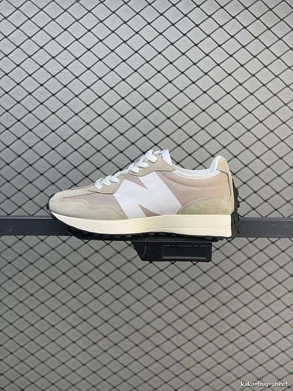 New Balance Beige Retro Runners Featuring Sport Panel Mix