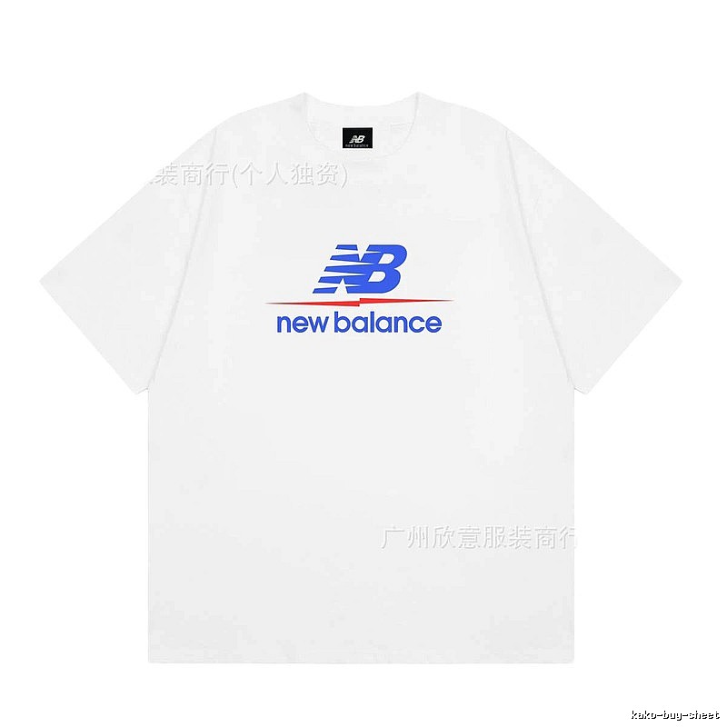 New Balance Printed Casual Style White T-shirt