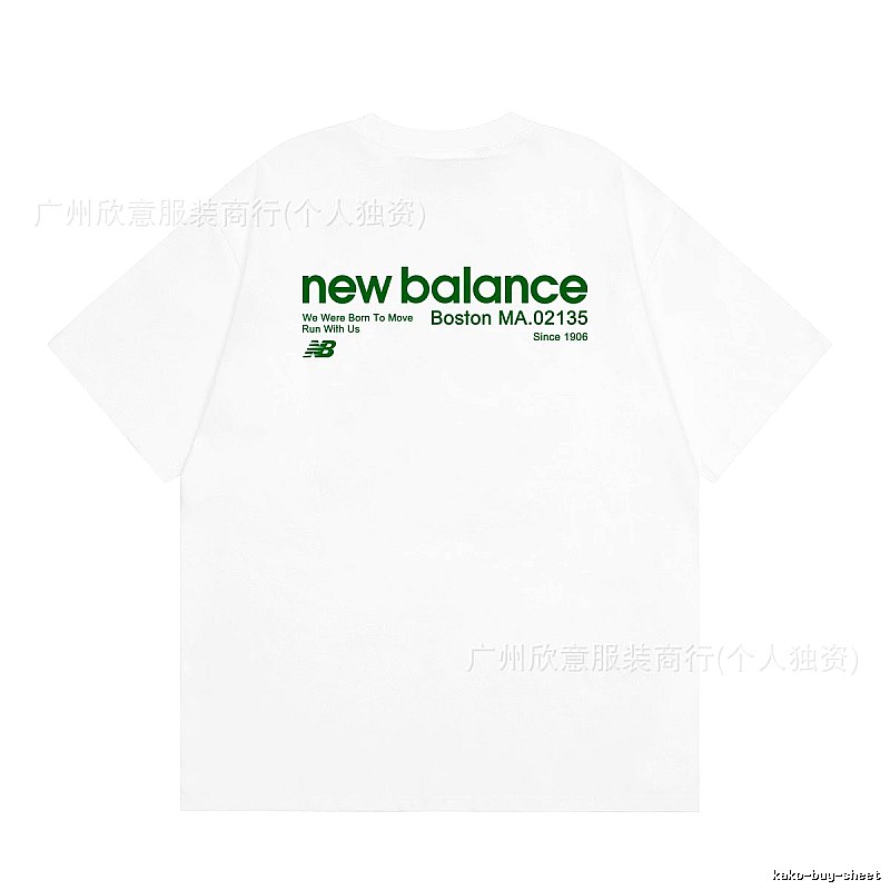 New Balance Vintage Casual Printed White T-Shirt
