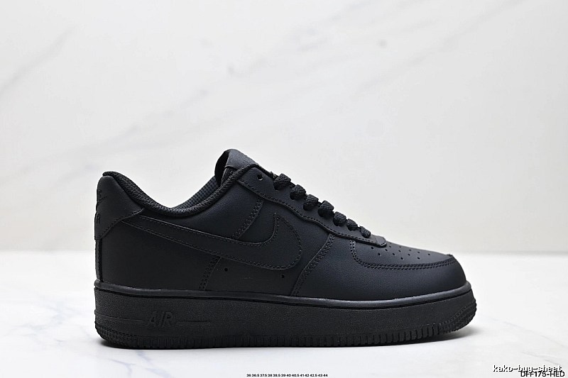 Nike Air Force 1 black trendy sneakers