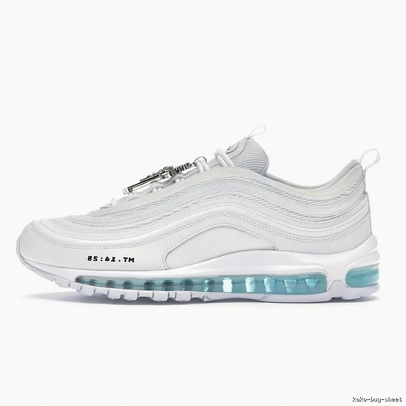 Nike Air Max 97 white trendy sneakers.