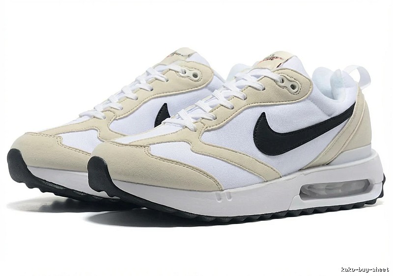 Nike Air Max retro-style white shoes