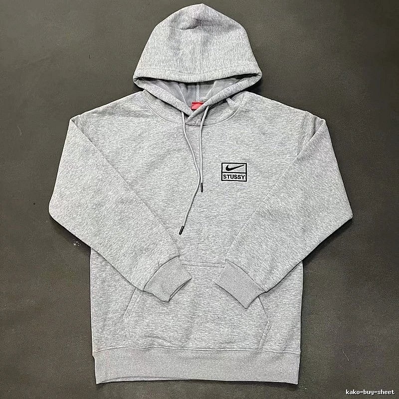 Nike Gray Zip Hoodie Clean Colorway Swoosh