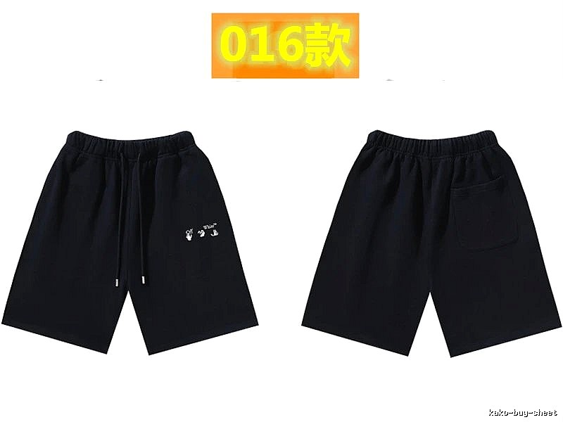 Off-White 016 Style Black Trendy and Cool Shorts