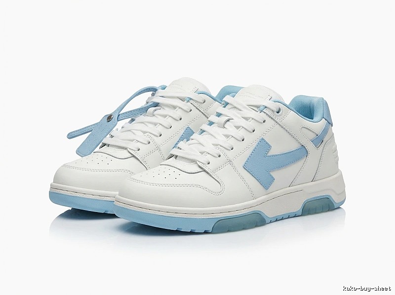 Off-White casual style white and blue sports shoes